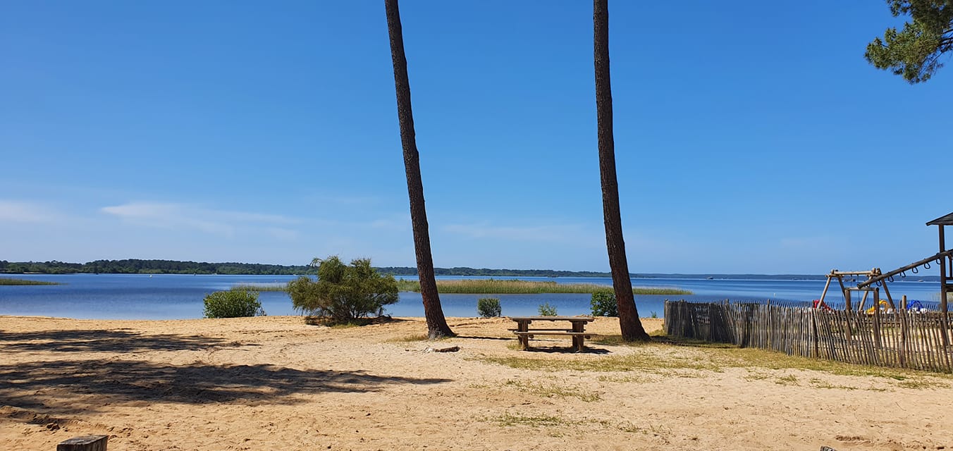 Plage et parc de jeu de Sanguinet