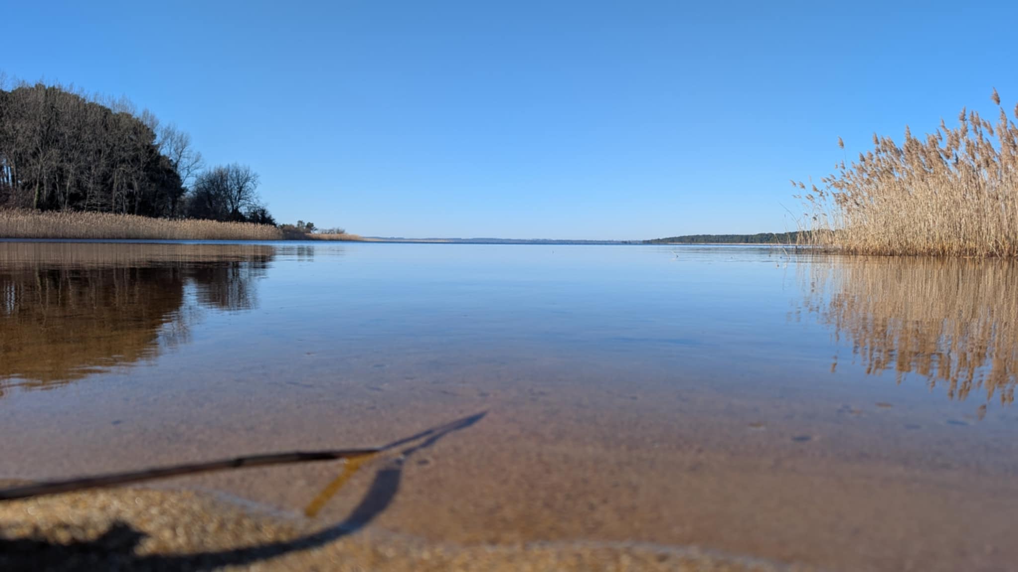 Bord de plage du lac de sanguinet