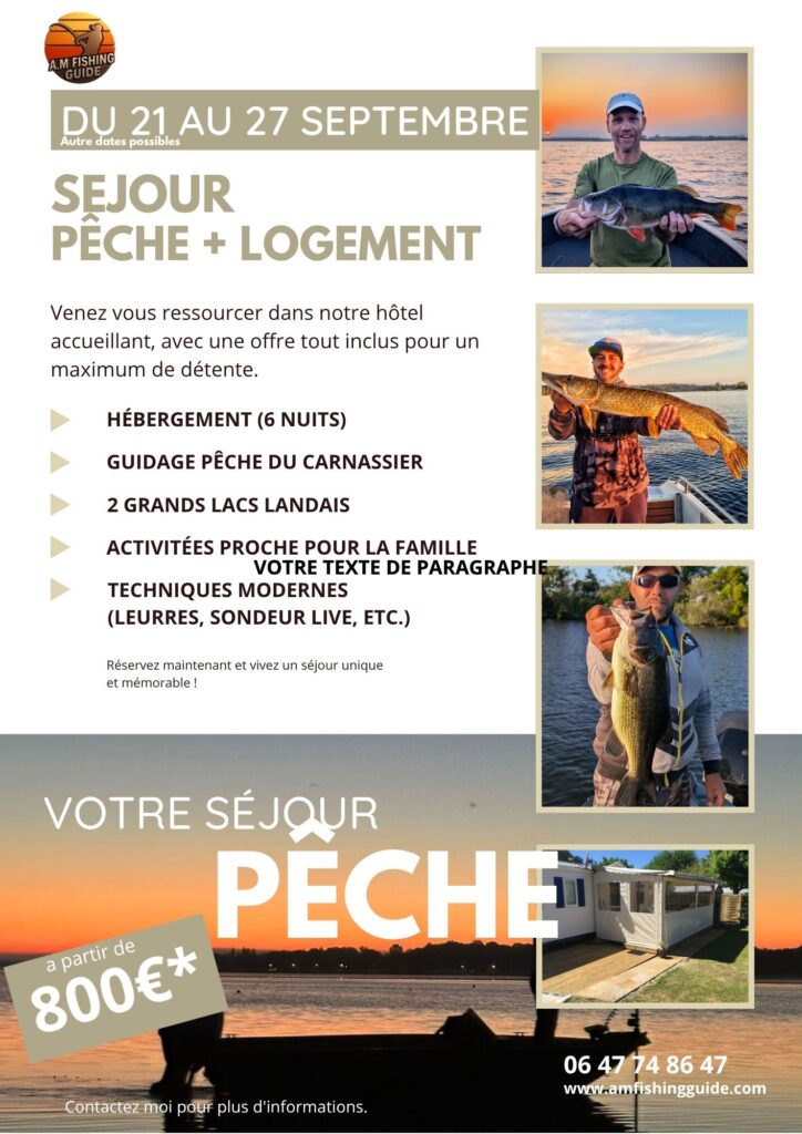 séjour pêche Landes